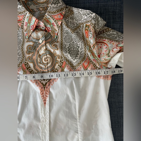 Etro paisley print cotton Shirt size 44 - Picture 6 of 14